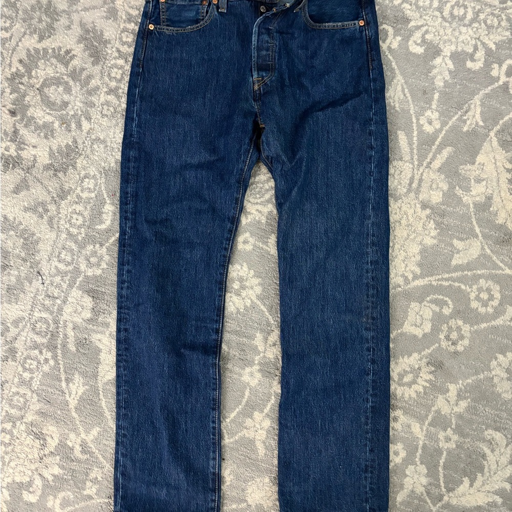 Levi's Dark Blue Straight Jeans